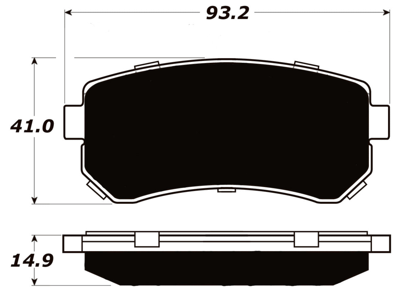 Porterfield Brake Pads for 2010 HYUNDAI TUCSON FWD