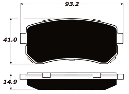 Porterfield Brake Pads for 2009 HYUNDAI ELANTRA Touring