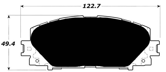 Porterfield Brake Pads for 2010 TOYOTA YARIS R/Drums