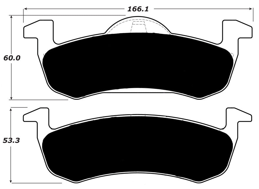 Porterfield Brake Pads for 2014 LINCOLN MKT Gray Calipers