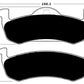 Porterfield Brake Pads for 2017 LINCOLN MKT Gray Calipers