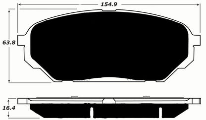 Porterfield Brake Pads for 2009 HYUNDAI VERACRUZ