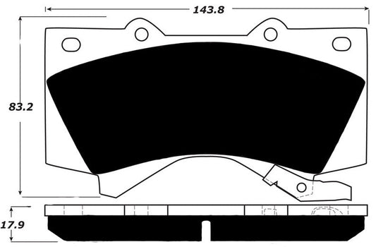 Porterfield Brake Pads for 2016 TOYOTA TUNDRA