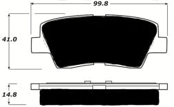 Porterfield Brake Pads for 2009 HYUNDAI AZERA