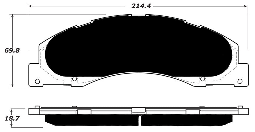 Porterfield Brake Pads for 2018 FORD E250, E350
