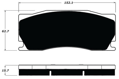 Porterfield Brake Pads for 2011 JAGUAR XKR w/Alcon Brake Pkg.