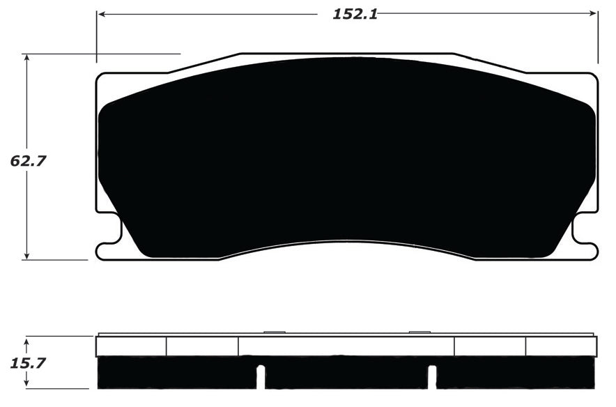 Porterfield Brake Pads for 2014 JAGUAR XKR w/Alcon Brake Pkg.
