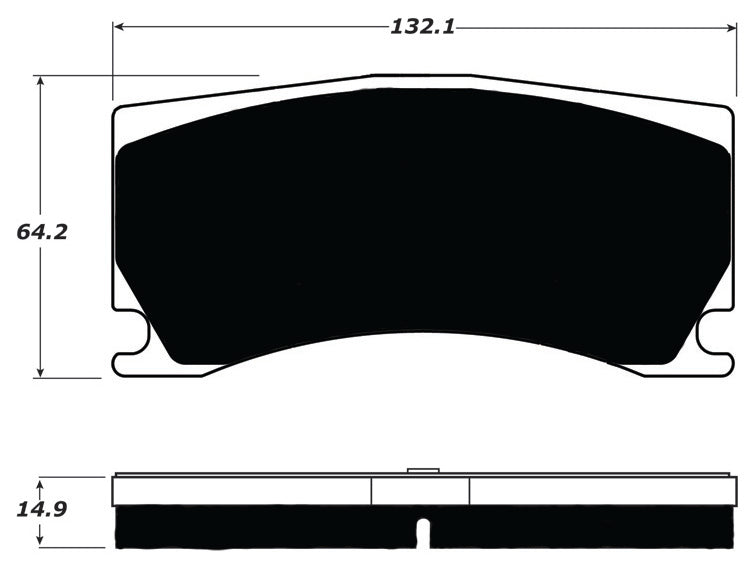 Porterfield Brake Pads for 2009 JAGUAR XKR S w/Alcon Brake Pkg.