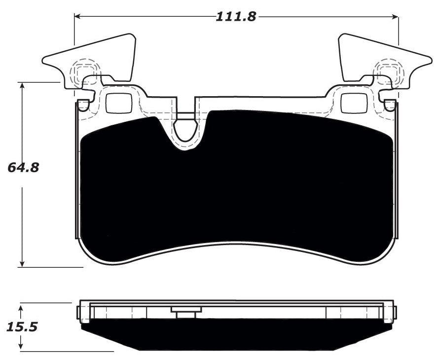 Porterfield Brake Pads for 2009 MERCEDES-BENZ SL65 Sport Pkg