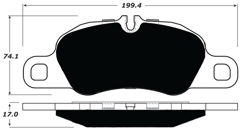 Porterfield Brake Pads for 2015 PORSCHE CAYMAN w/Iron Discs