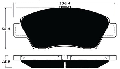 Porterfield Brake Pads for 2013 HONDA CR-Z