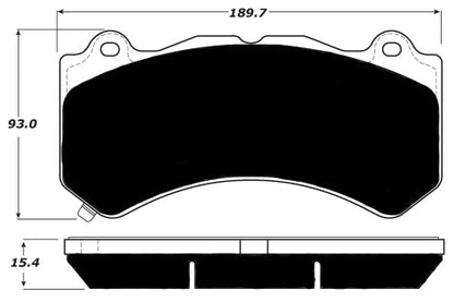 Porterfield Brake Pads for 2016 CHEVROLET CAMARO (Brembo 6 Piston)