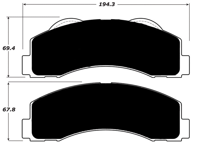 Porterfield Brake Pads for 2011 LINCOLN NAVIGATOR