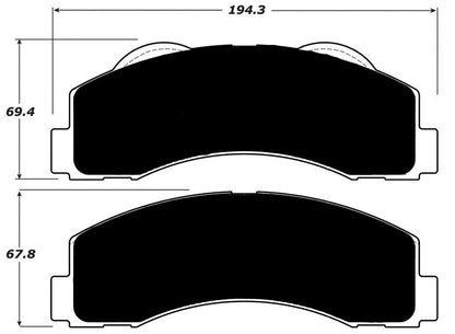 Porterfield Brake Pads for 2018 FORD F150 2wd / 4wd w/Electric PB