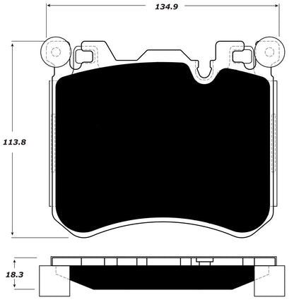 Porterfield Brake Pads for 2011 BMW X6 M