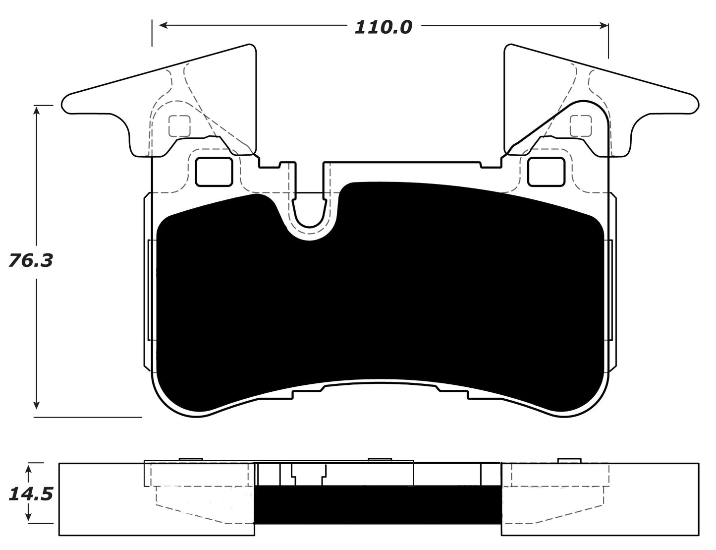 Porterfield Brake Pads for 2011 MERCEDES-BENZ E63 AMG - w/Iron Discs