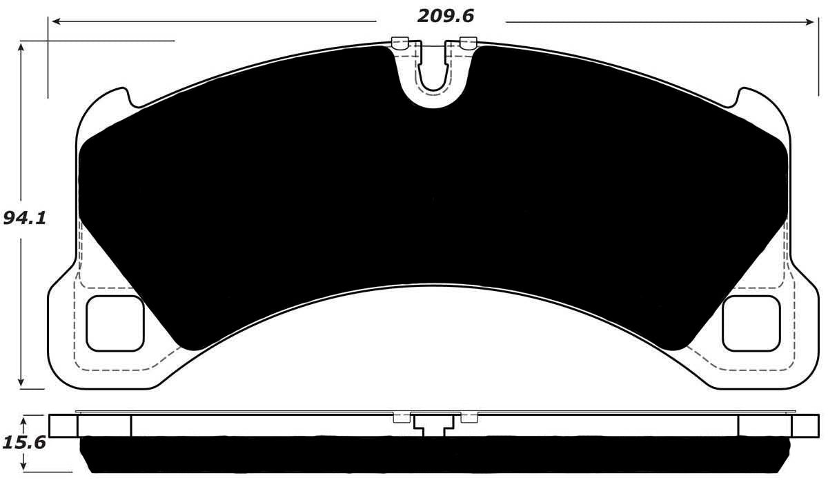 Porterfield Brake Pads for 2011 PORSCHE CAYENNE w/350mm Front Rotor