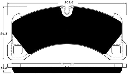 Porterfield Brake Pads for 2016 PORSCHE CAYENNE w/350mm Front Rotor