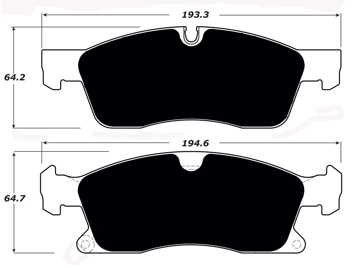 Porterfield Brake Pads for 2011 JEEP GRAND CHEROKEE w/350mm Front Disc