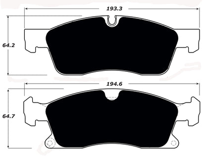 Porterfield Brake Pads for 2014 JEEP GRAND CHEROKEE - w/ 330mm Front Disc