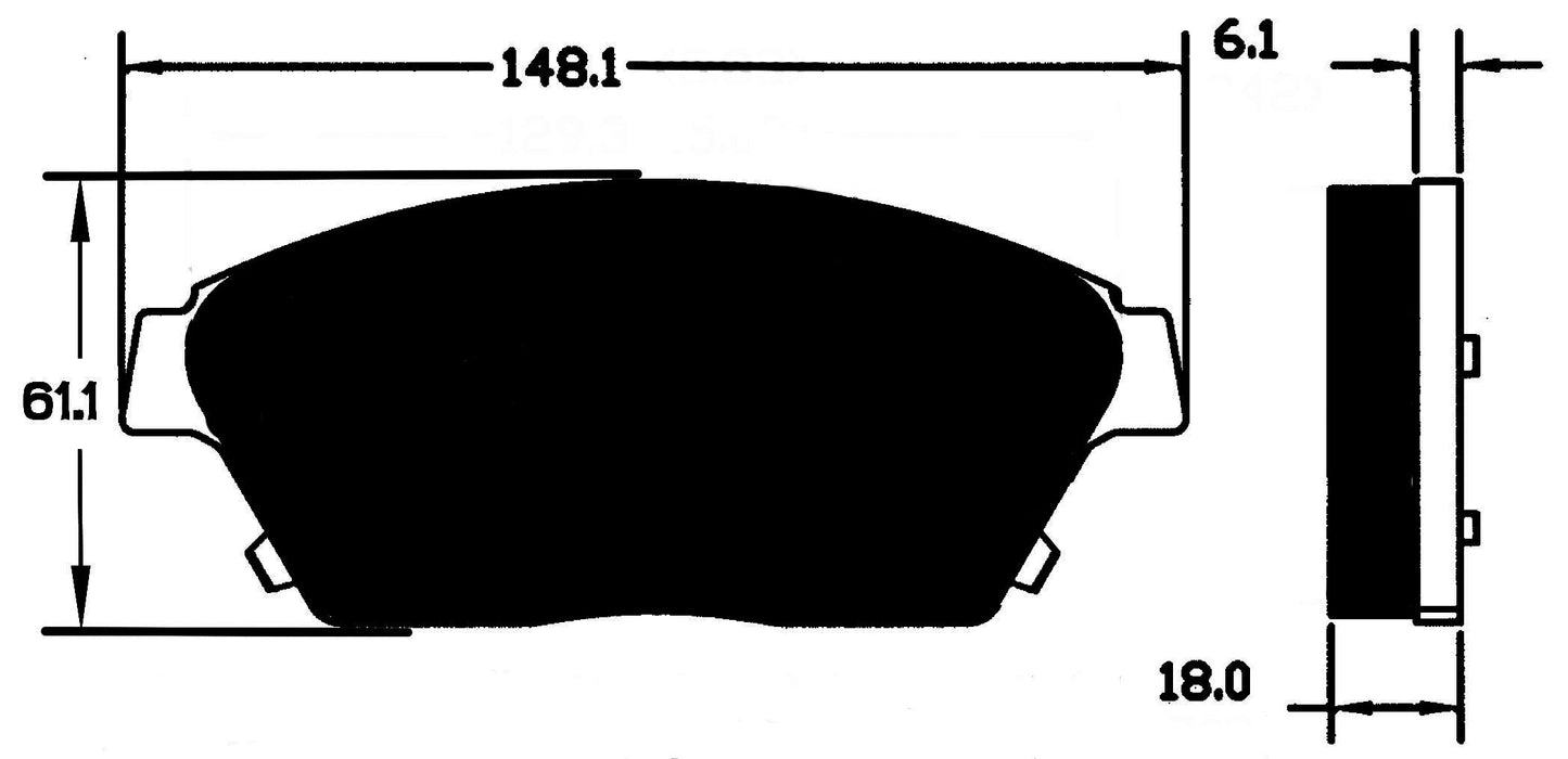Porterfield Brake Pads for 2016 CADILLAC ATS