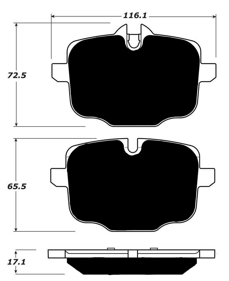 Porterfield Brake Pads for 2017 BMW 530eX - Sport M Brakes