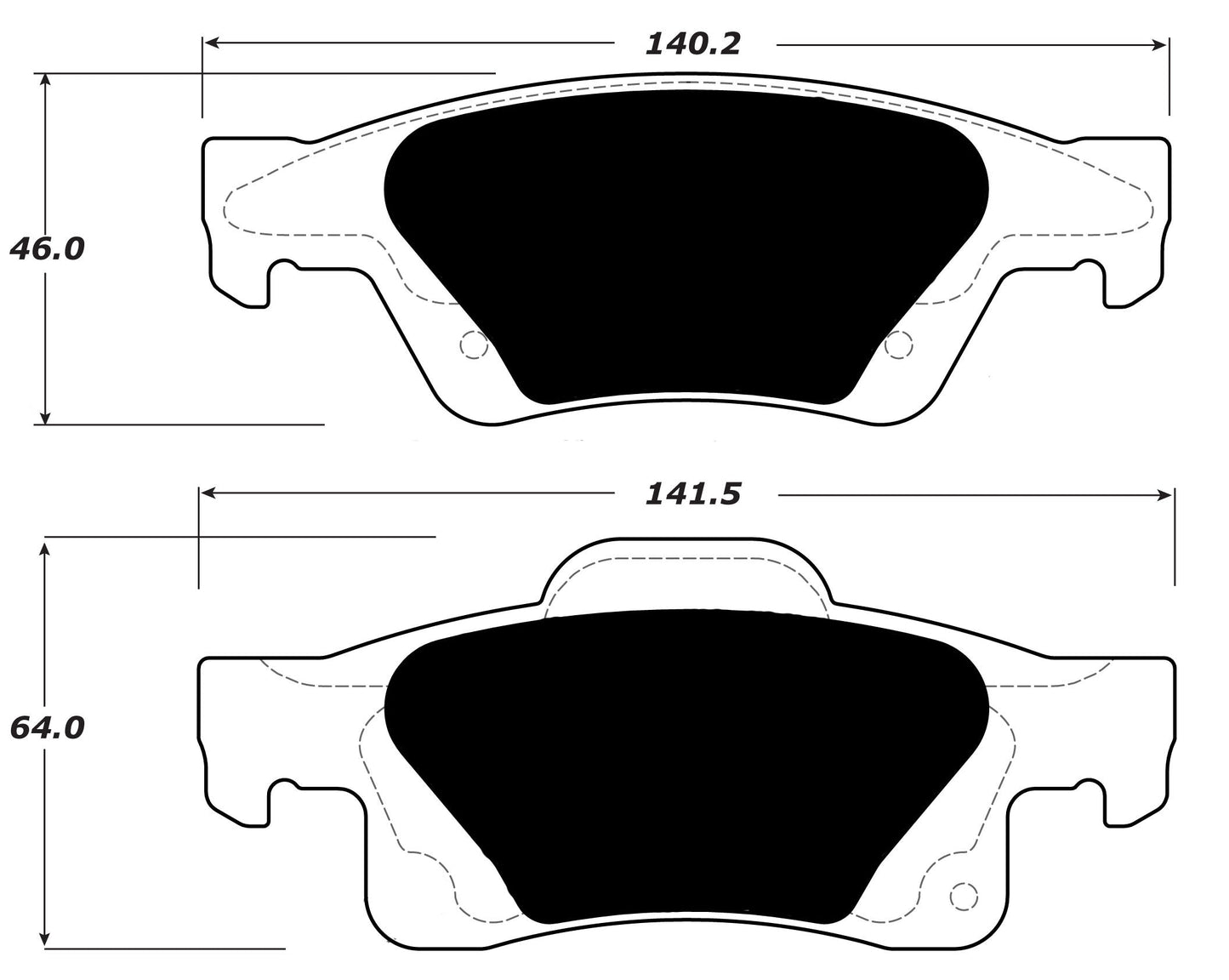 Porterfield Brake Pads for 2017 JEEP GRAND CHEROKEE - w/ 330mm Front Disc