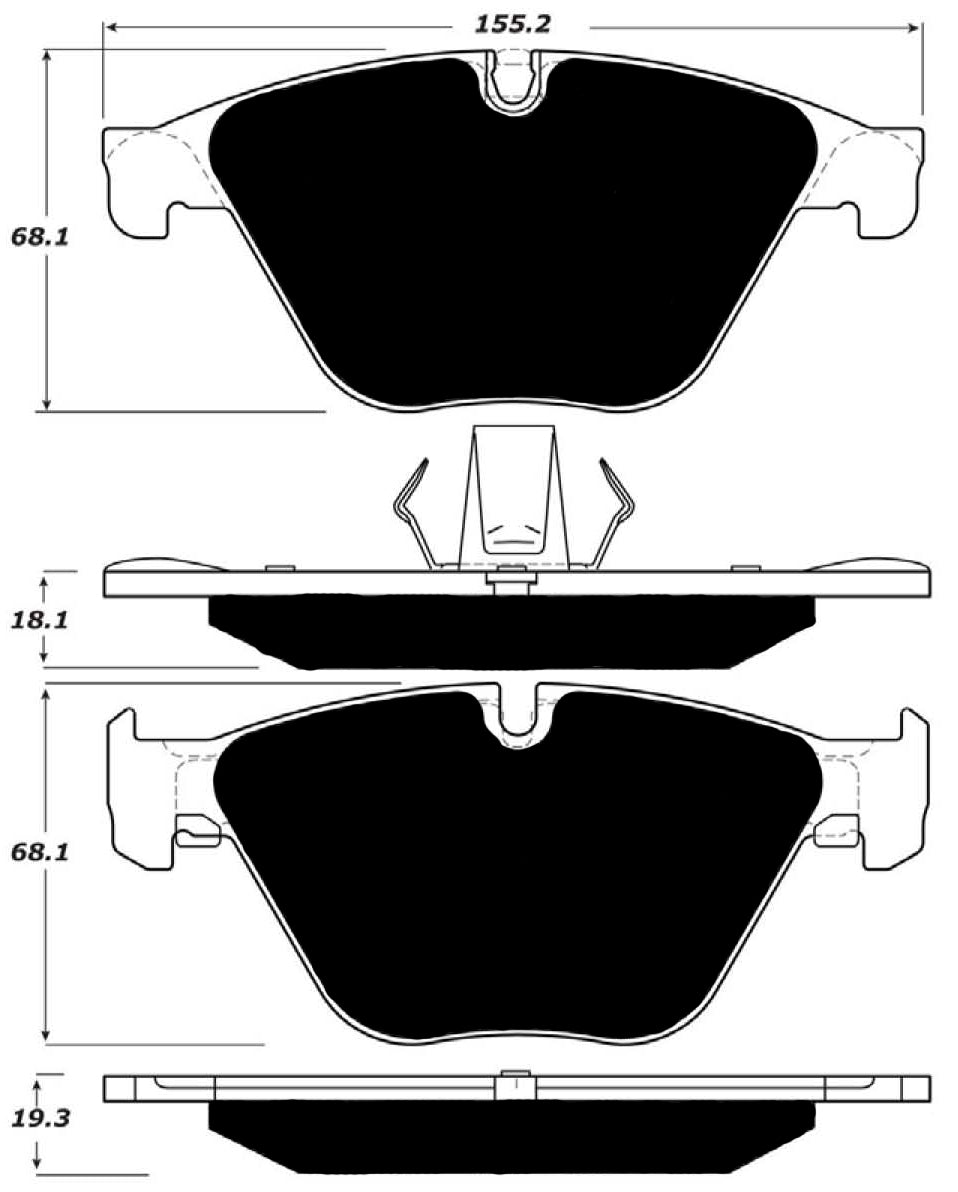 Porterfield Brake Pads for 2014 BMW 535i
