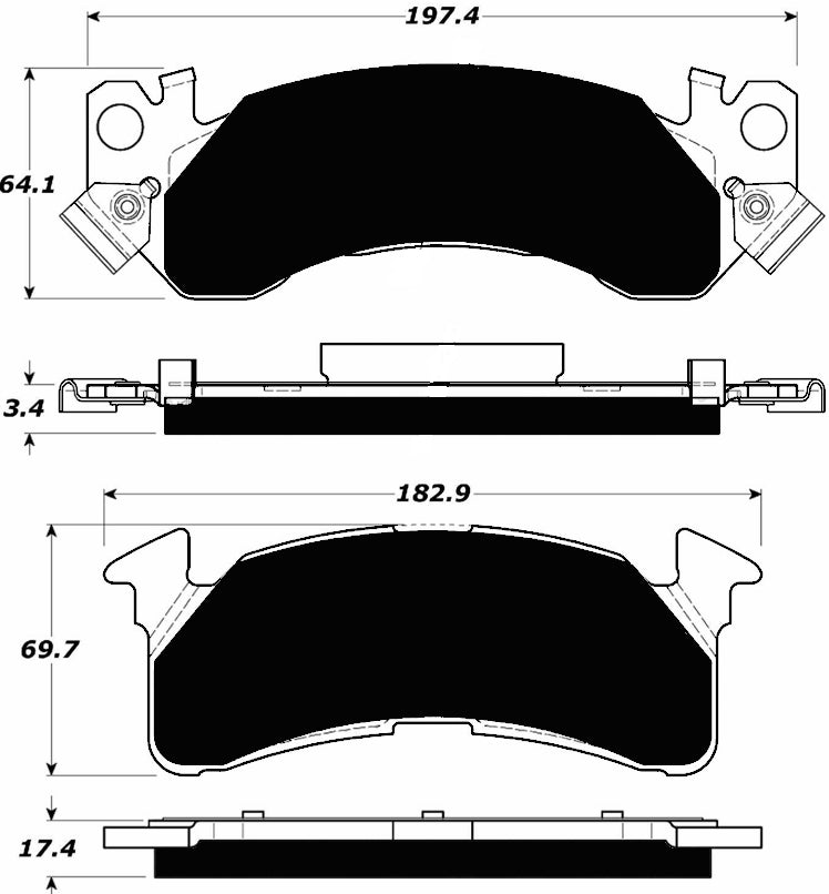 Porterfield Brake Pads for 1990 CHEVROLET SUBURBAN 2500 2WD