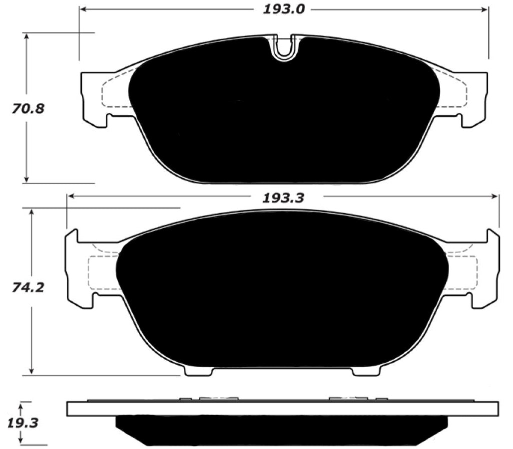 Porterfield Brake Pads for 2012 AUDI A6 Quattro 356mm Front Disc