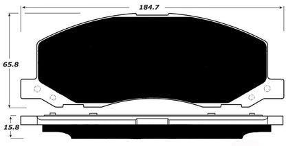 Porterfield Brake Pads for 2011 SAAB 9-5 17" 337mm Front Discs