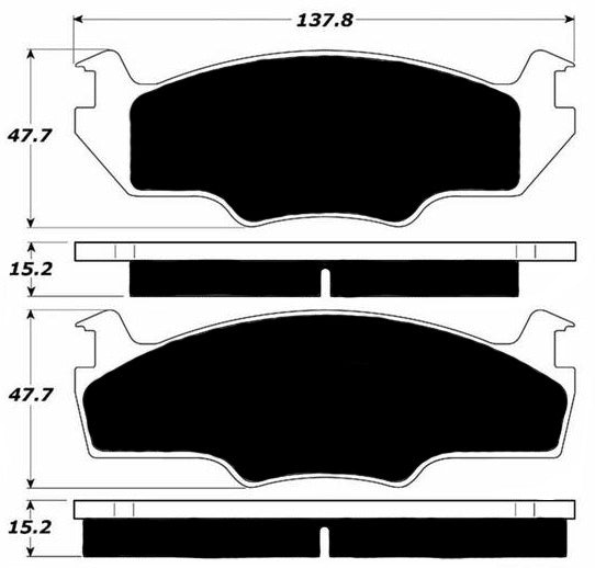 Porterfield Brake Pads for 1982 VOLKSWAGEN JETTA