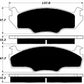 Porterfield Brake Pads for 1982 VOLKSWAGEN RABBIT Convertible