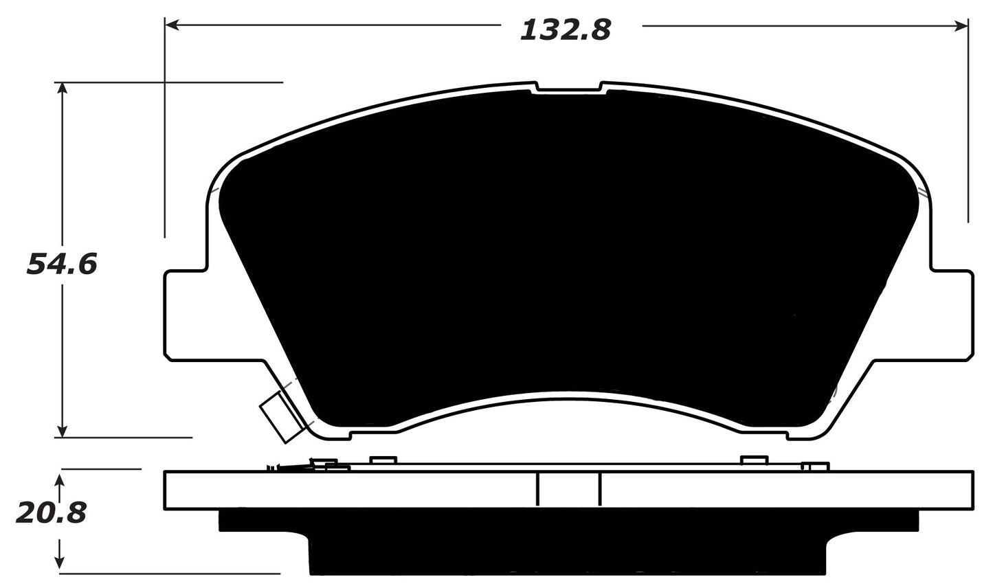 Porterfield Brake Pads for 2015 HYUNDAI ACCENT