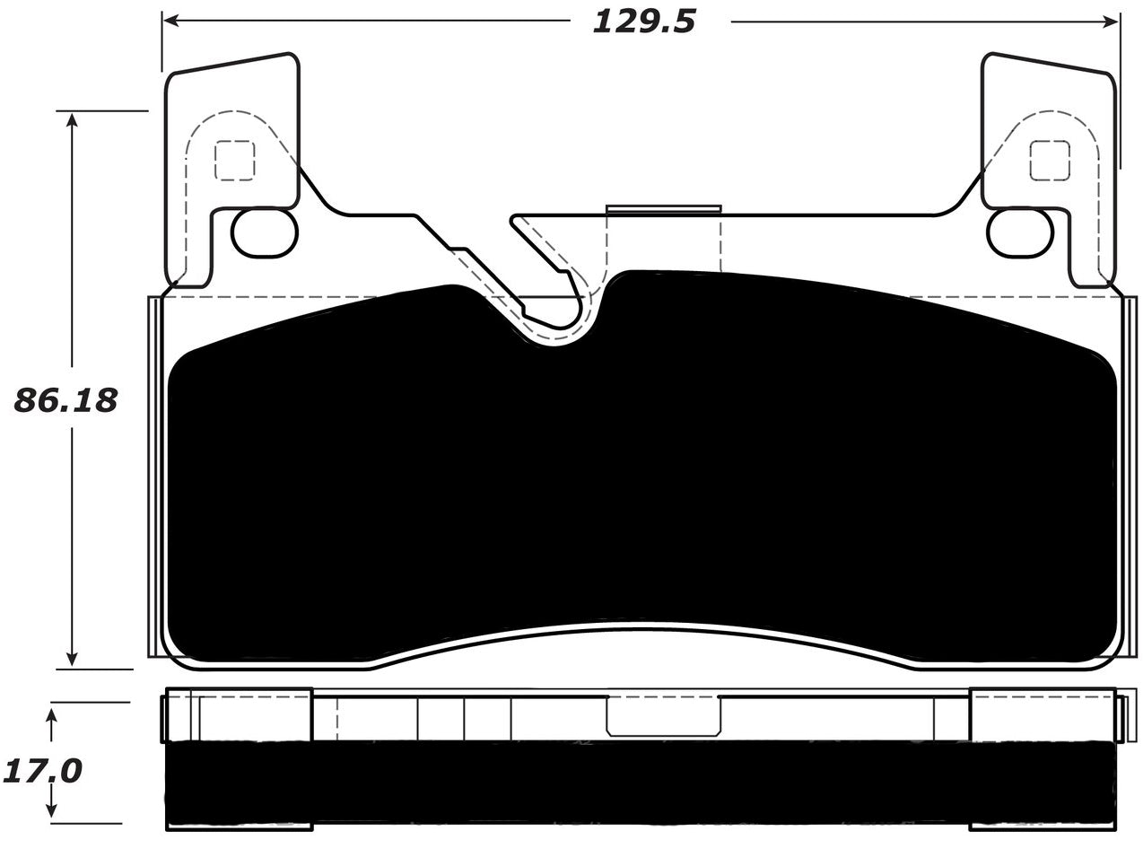 Porterfield Brake Pads for 2013 MERCEDES-BENZ SLS w/Iron Discs