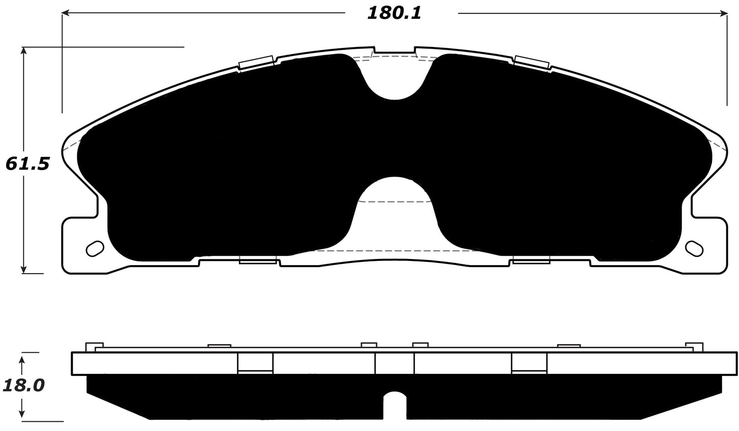 Porterfield Brake Pads for 2015 LINCOLN MKS