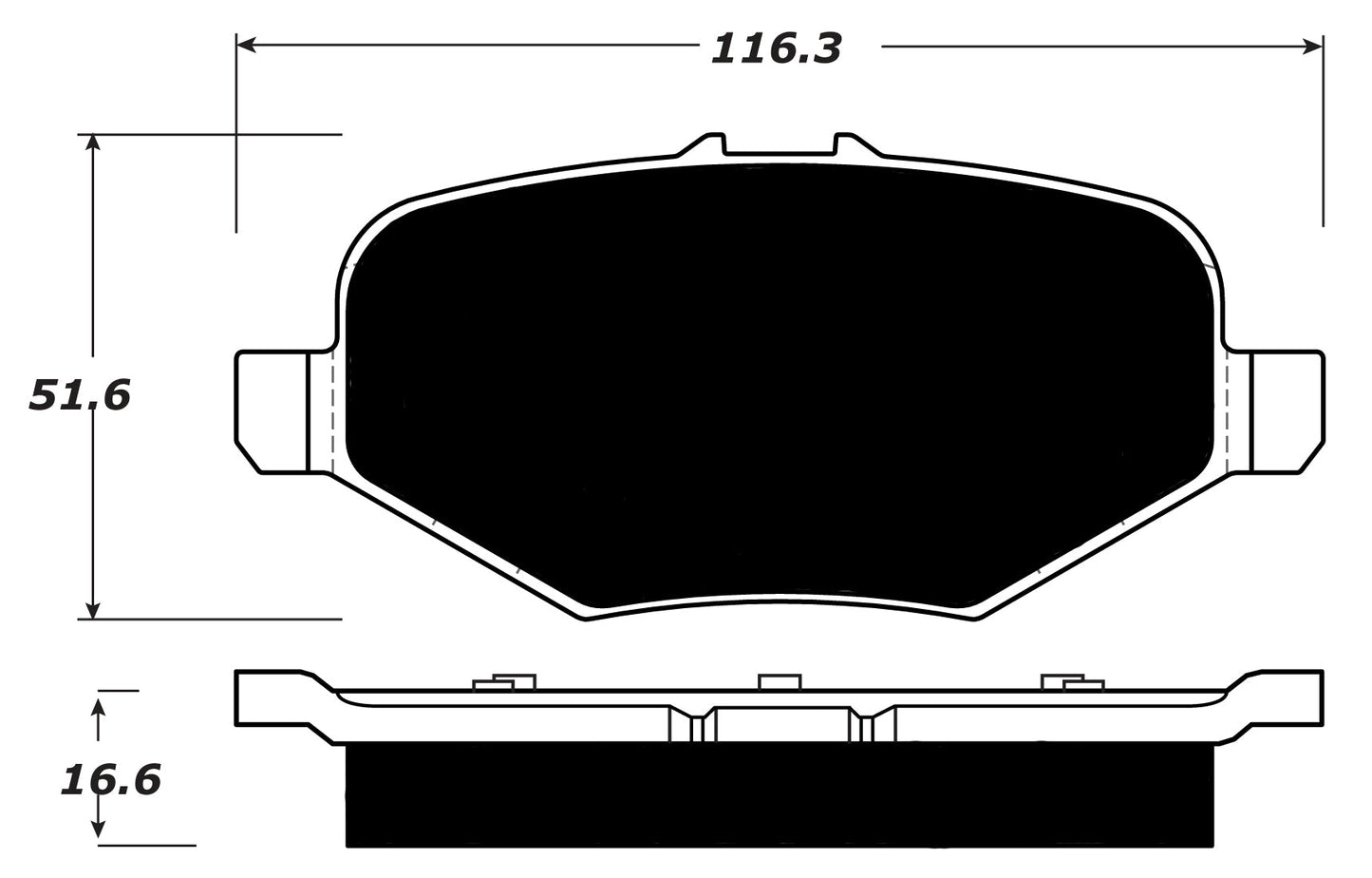 Porterfield Brake Pads for 2013 LINCOLN MKS