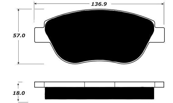 Porterfield Brake Pads for 2015 FIAT 500 Turbo