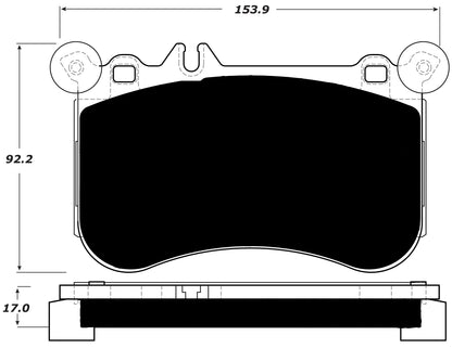 Porterfield Brake Pads for 2014 MERCEDES-BENZ E550 4-Matic