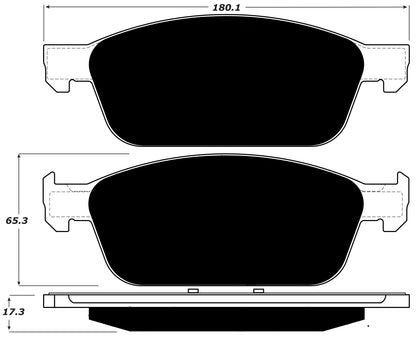 Porterfield Brake Pads for 2018 LINCOLN MKC