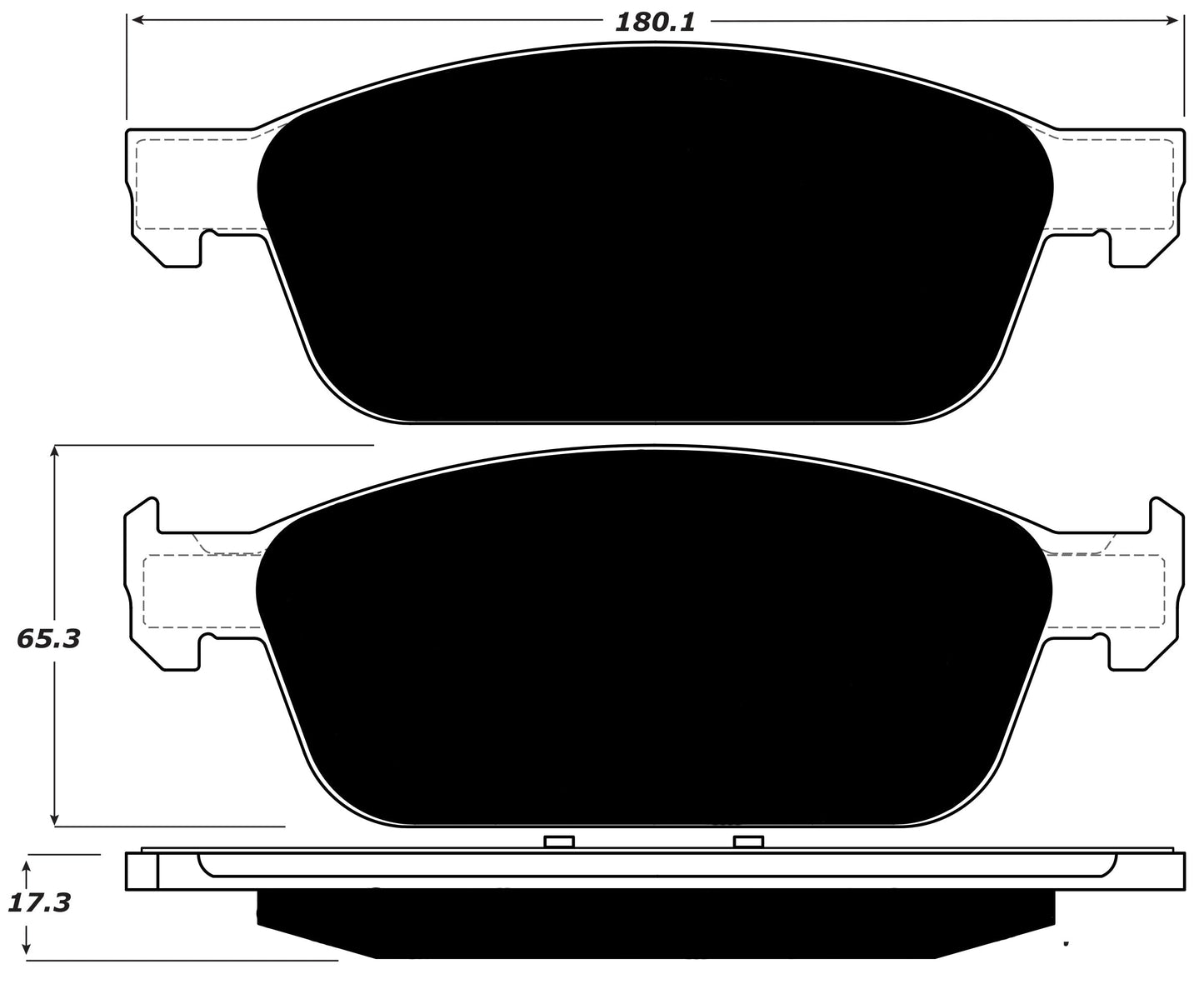 Porterfield Brake Pads for 2015 FORD TRANSIT CONNECT