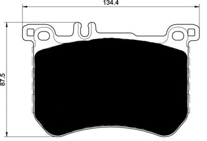 Porterfield Brake Pads for 2016 MERCEDES-BENZ SL550