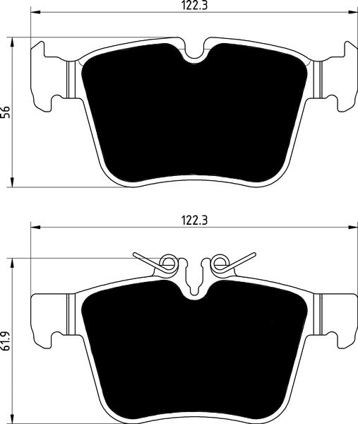 Porterfield Brake Pads for 2017 MERCEDES-BENZ C300 RWD SEDAN AMG