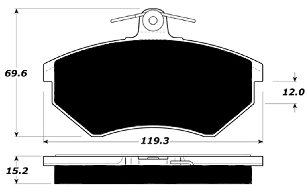 Porterfield Brake Pads for 1985 AUDI 4000S Quattro