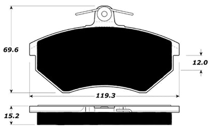 Porterfield Brake Pads for 1997 VOLKSWAGEN PASSAT TDI R/DIscs