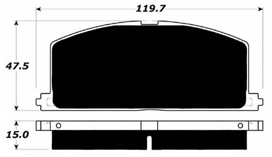 Porterfield Brake Pads for 1989 TOYOTA CELICA GT