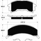 Porterfield Brake Pads for 1987 PONTIAC FIERO