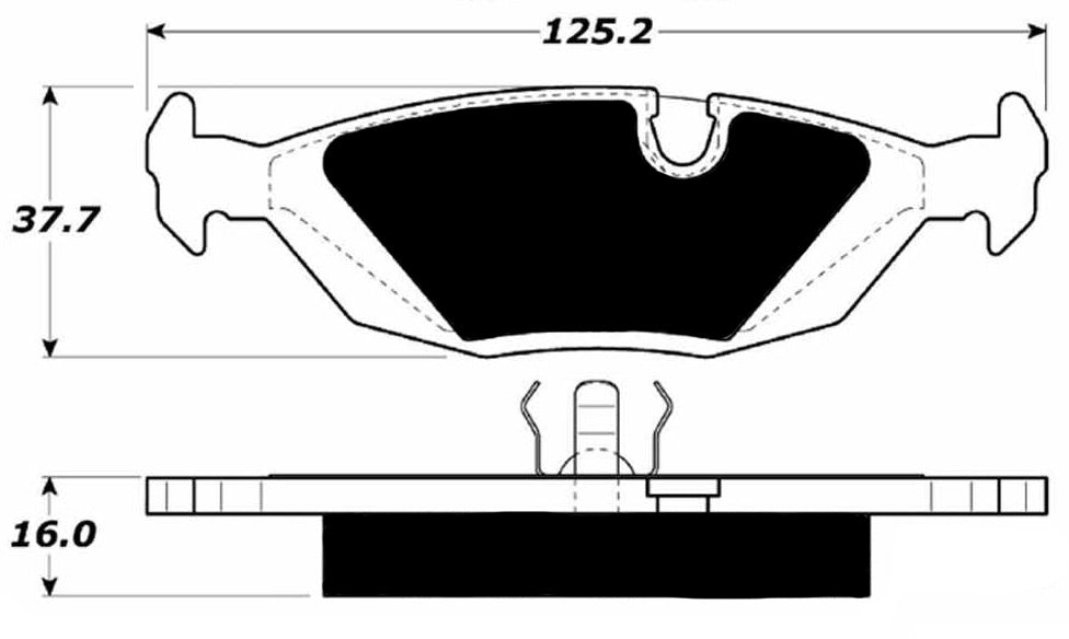 Porterfield Brake Pads for 1983 BMW 533i