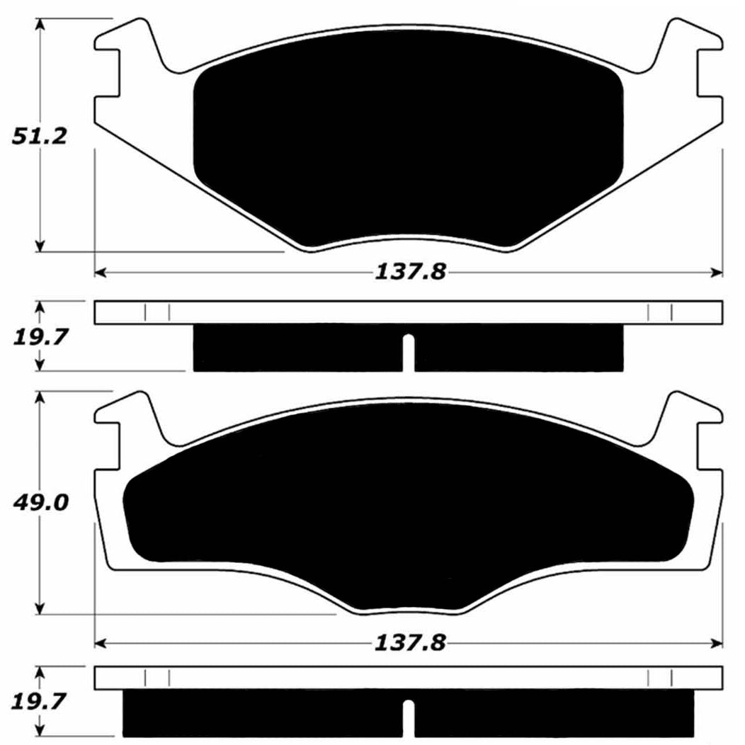 Porterfield Brake Pads for 1992 VOLKSWAGEN JETTA Diesel