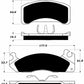 Porterfield Brake Pads for 1987 MERCURY COUGAR Turbo w/Rear Drums